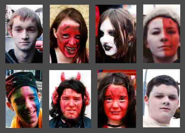 Faces from St Patricks Day Parade, 2002