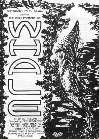 Programme cover for 'Whale', designed by Tom Casey