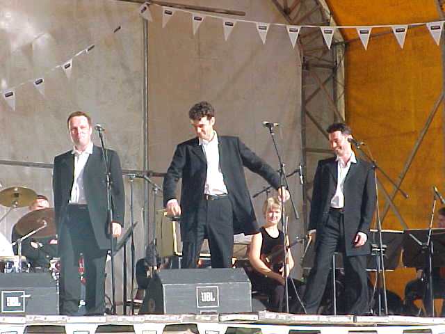 The Celtic Tenors in the Town Park on Sunday