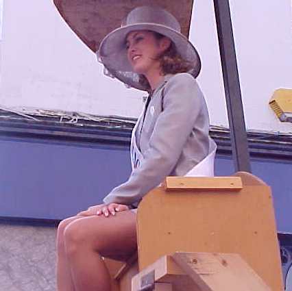 Chicago Rose sitting pretty during the Float Parade on Sunday