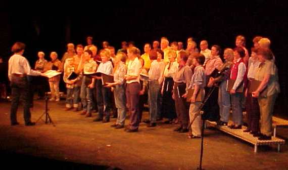The Kerry Choral Union under director Sharon Reidy performing in Siamsa Tire on Sunday night, 14th May.