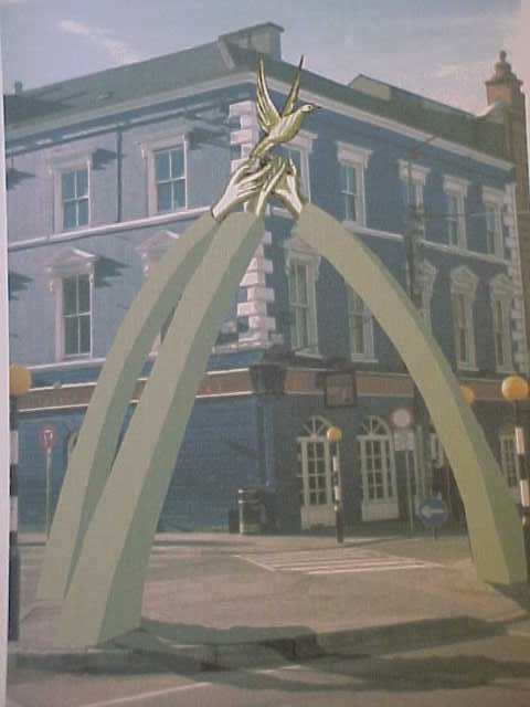 The Dove of Peace as it might look
in the centre of town