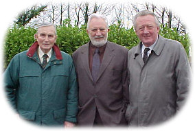 Michael Scannell, Padraig Kennelly and Cllr. John Blennerhassett at the Easter Commemoration in Pairc an Phiarsaigh on Easter Sunday