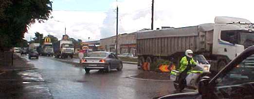 Road Hauliers Protest at High Fuel Prices