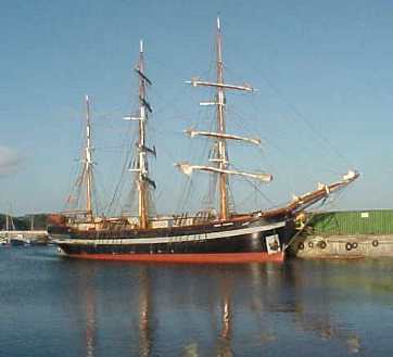 Jeanie Johnston Patiently Awaiting
 Completion in Fenit