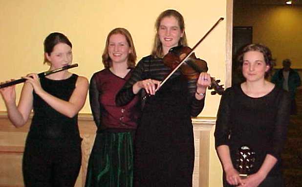 Anna and Clare Connolly, Listowel and Paula and Sinead Murrihy, Tralee, who performed at the Choral Concert in the Brandon Hotel on 1st June.