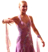 One of the many ballroom dancers
 who performed in Tralee this weekend