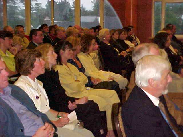 Some of those who attended the launch 
of the 2000 Rose of Tralee Festival in the Brandon Hotel.