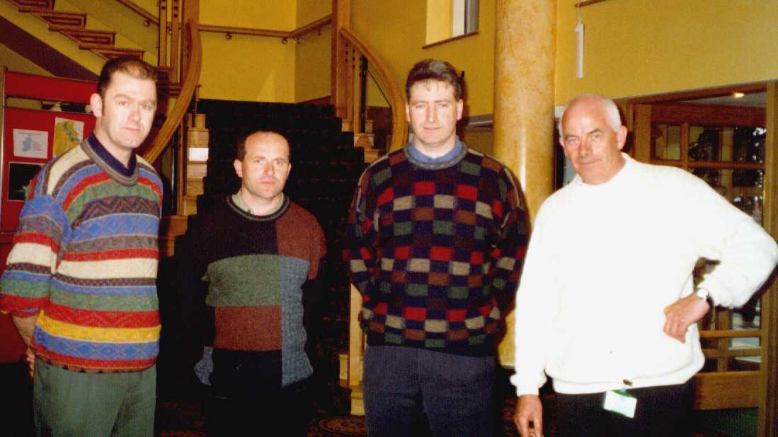 Lecturers Martin O'Grady, Brendan O'Donnell, Cyril Gavaghan with Pat Mitchell representing the Institute of Technology Tralee at the TUI Conference
