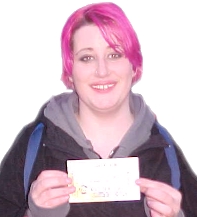 Lucky Niamh Moloney from Derrymore who was the first to purchase a Slane Concert ticket at Roxy Records at 7:00am on Saturday 10th March