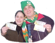 Grace and Barry Fitzgibbon from Ballyard who were one of the first to buy Slane tickets in the early hours of Saturday morning