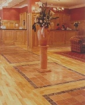 Hoel Foyer done with stressed marble
