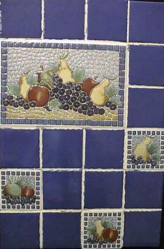 Photo of new stained glass fruit panel