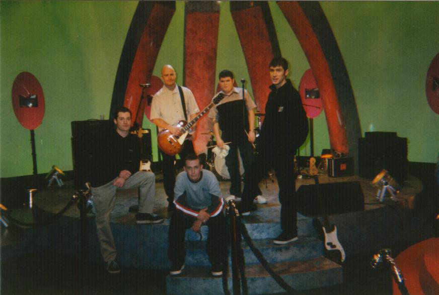 Picture taken before we preformed live on national television.