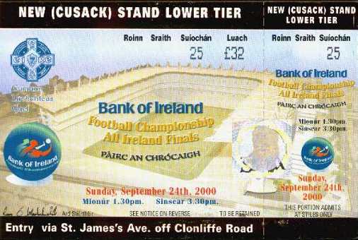 Prized possession - a ticket to Sunday's All-Ireland Finals.