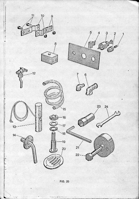 Click on the diagram for a list of corresponding spare part names and numbers