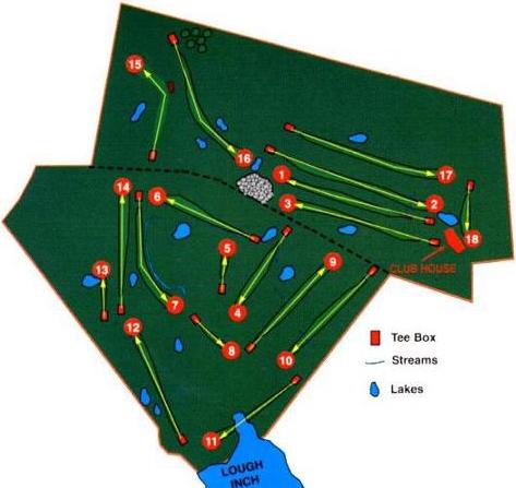 The Layout of the Bearna Golf Course