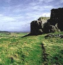 This is the view of some of the picturesque countryside from the Rock of Dunamase, in Co. Laois.